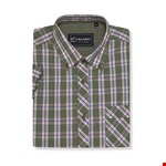Kam S/S Casual Check Shirt - sage
